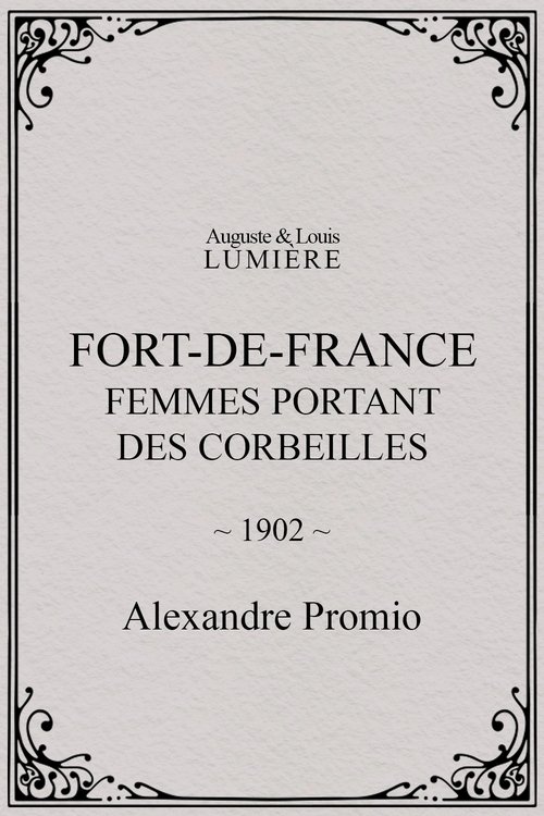 Fort-de-France : femmes portant des corbeilles
